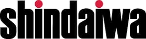 Shindaiwa company logo with black text and red circular accents