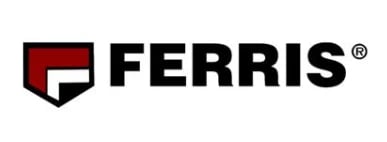 Ferris company logo with red and white shield icon and black text
