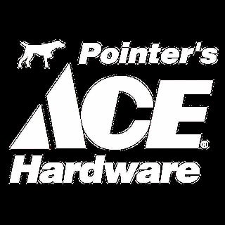 Pointers Ace Hardware logo featuring a white pointer dog silhouette above large ACE text on black background